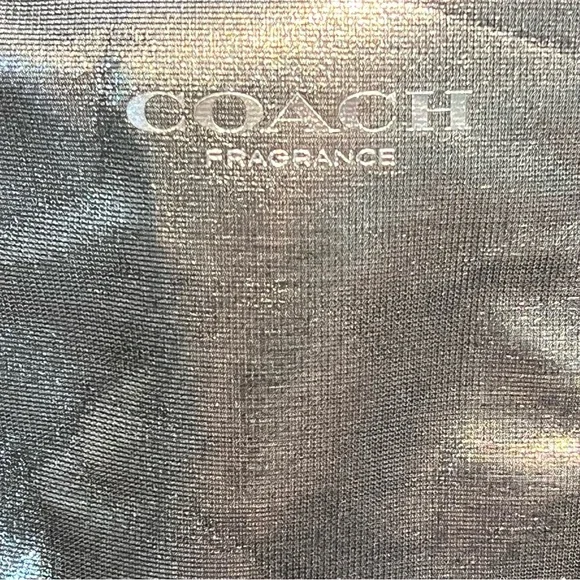 Coach Fragrance Tote Bag |  Metallic Silver Black | Overnight bag or Travel - Picture 7 of 7